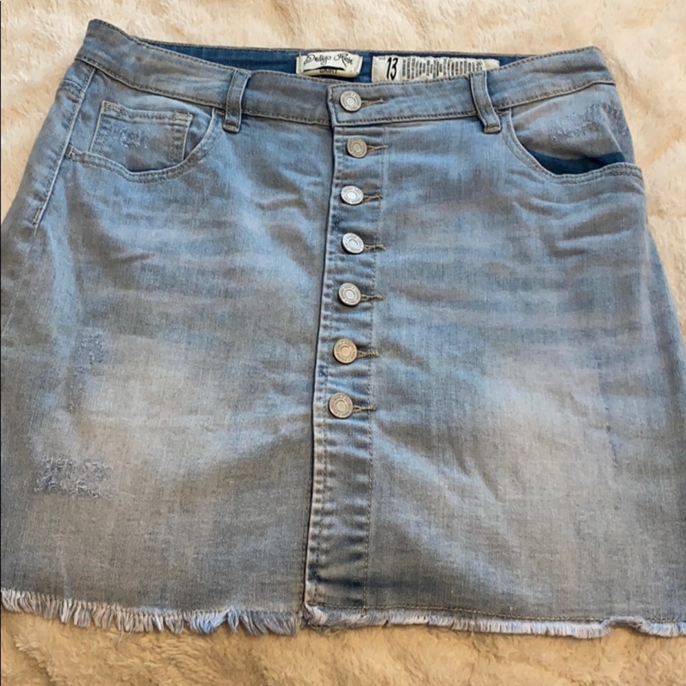 Indigo Rein - Cute denim miniskirt